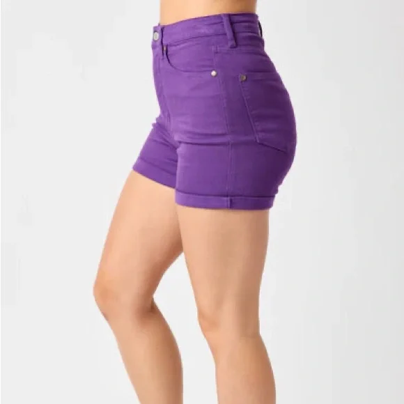 - Judy Blue High Waist Tummy Control Shorts - Picture 3 of 3